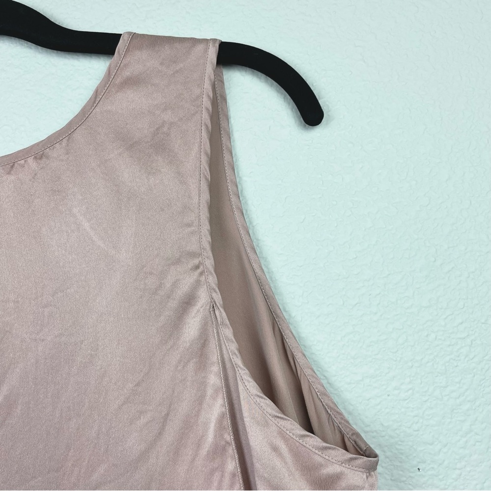 Lunya Women’s Medium Washable Silk Tulip Pajama Set Otium Tan Champagne Pink - Picture 15 of 15